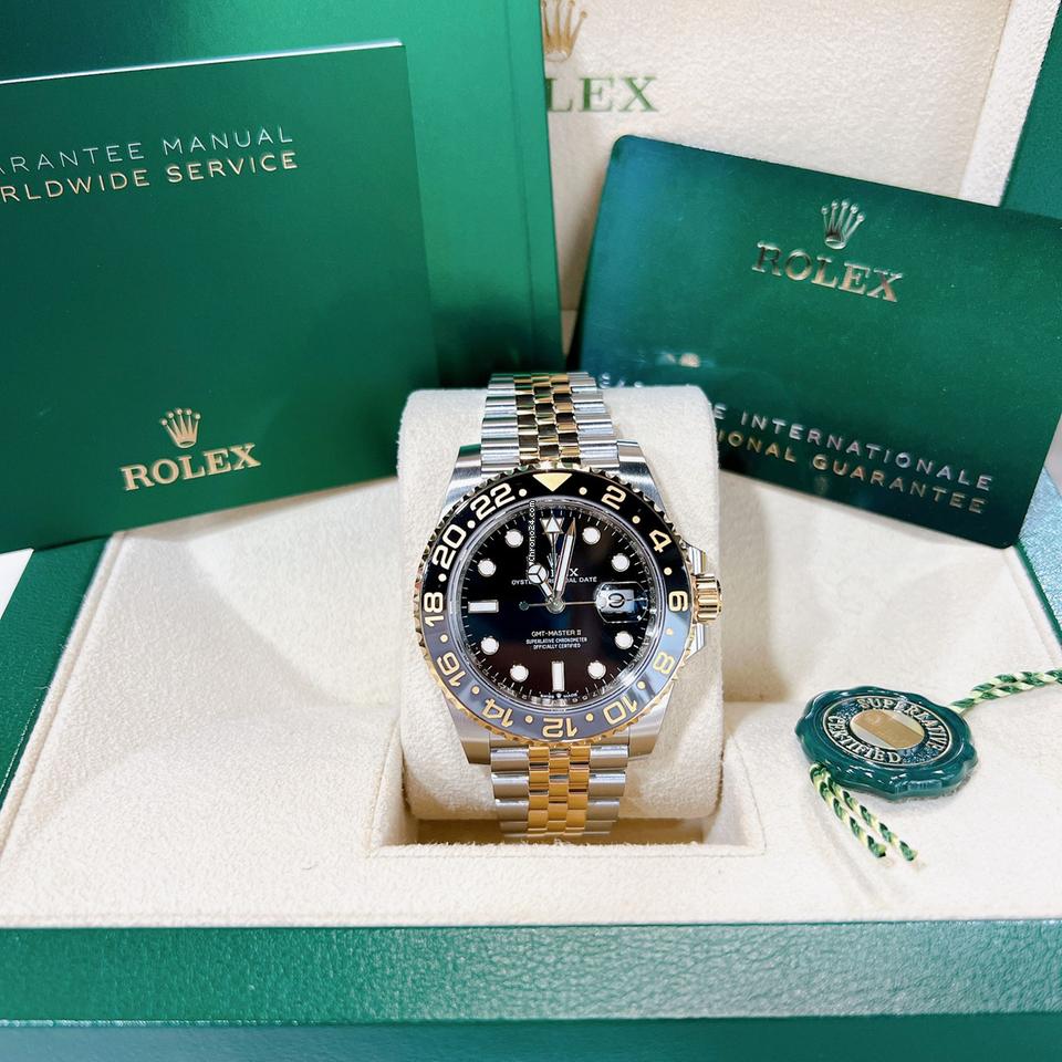 Rolex Master Two Tone Black And Yellow Gold