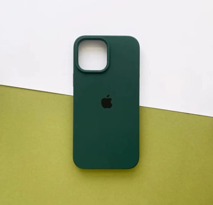 Apple iPhone Silicon Case Bottle Green