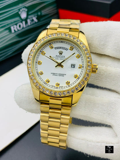 Rolex stone buzzle day and date