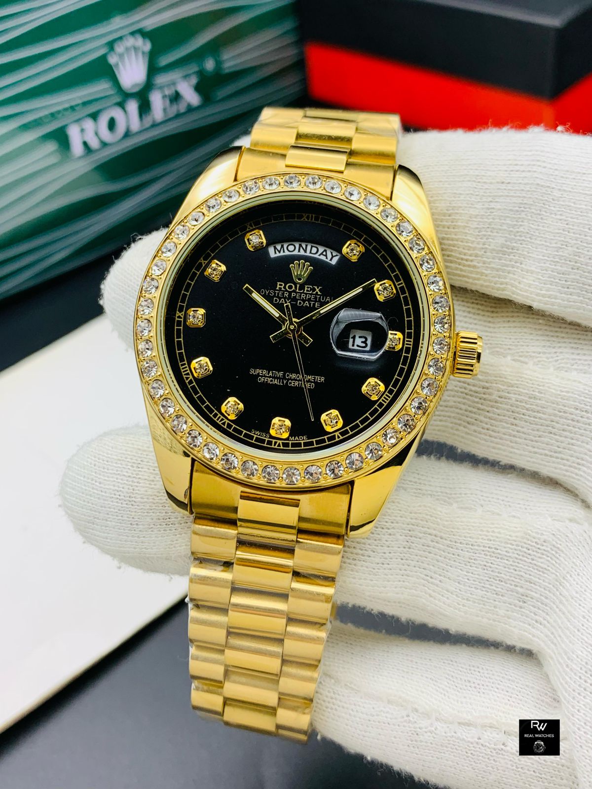 Rolex stone buzzle day and date