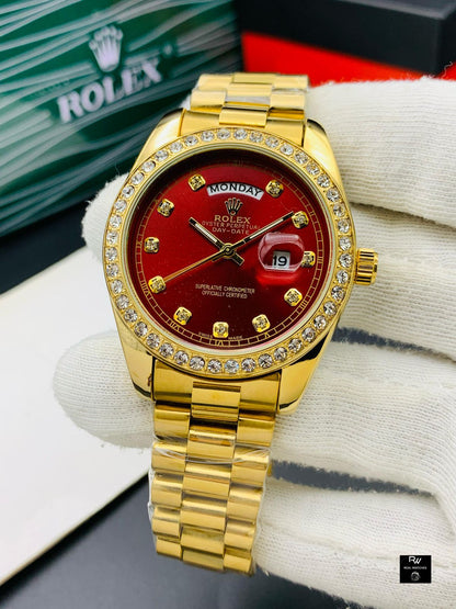 Rolex stone buzzle day and date