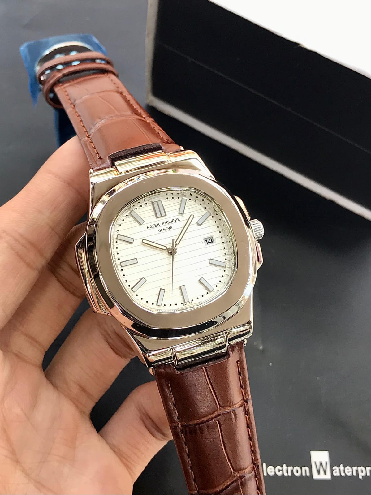 Patek Phillipe Leather Straps With Lock