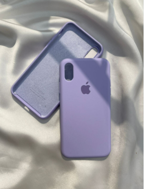 Apple Iphone Silicon Case Lilac