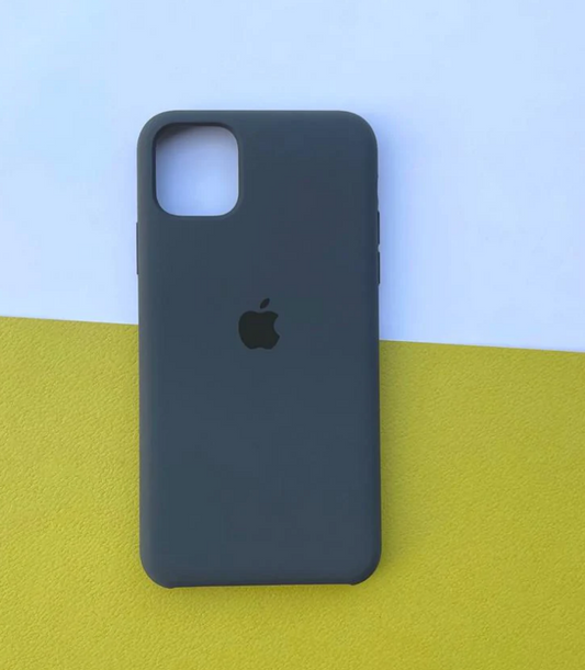 Apple Iphone Silicon Case Charcoal Grey