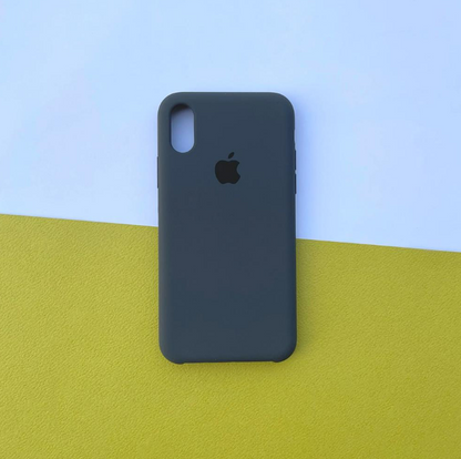 Apple Iphone Silicon Case Charcoal Grey