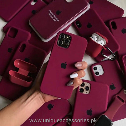 Apple Iphone Silicone Plum