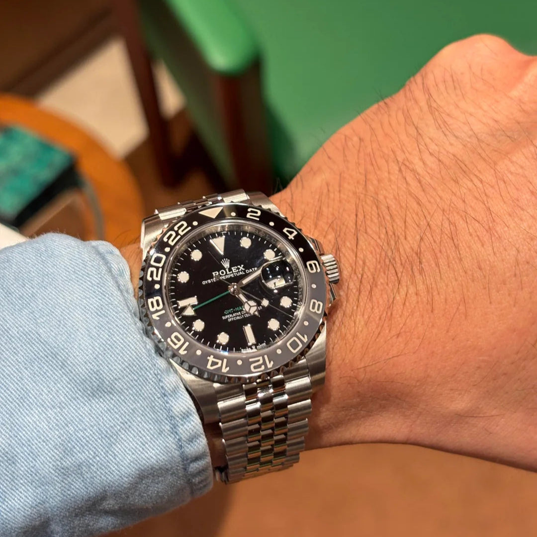 Rolex Master Silver With Black Dial